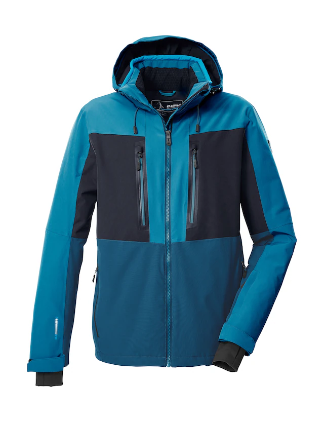 Killtec Skijacke »KSW 48 MN SKI JCKT« Wasserdichte, atmungsaktive Skijacke mit vielen Taschen und Schneefang