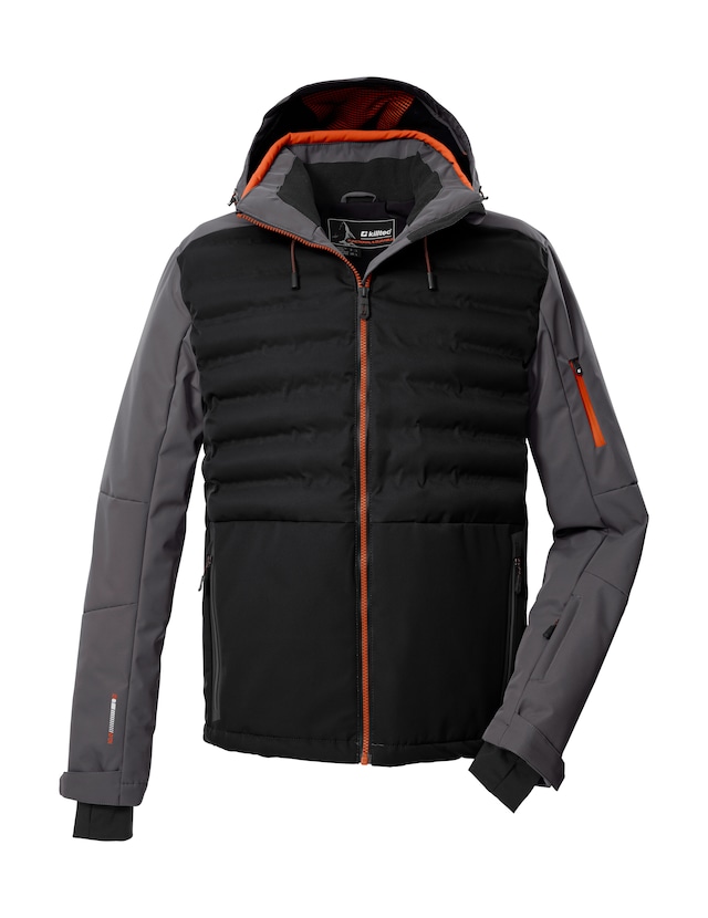 Killtec Skijacke »KSW 72 MN SKI JCKT« Moderne Hybridoptik, winddicht, wasserabweisend, atmungsaktiv