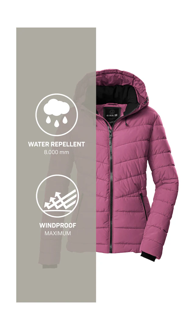 G.I.G.A. DX by killtec Steppjacke »GW 32 WMN QLTD JCKT« Elegante Damenjacke, wasserabweisend, atmungsaktiv, abnehmbare Kapuze
