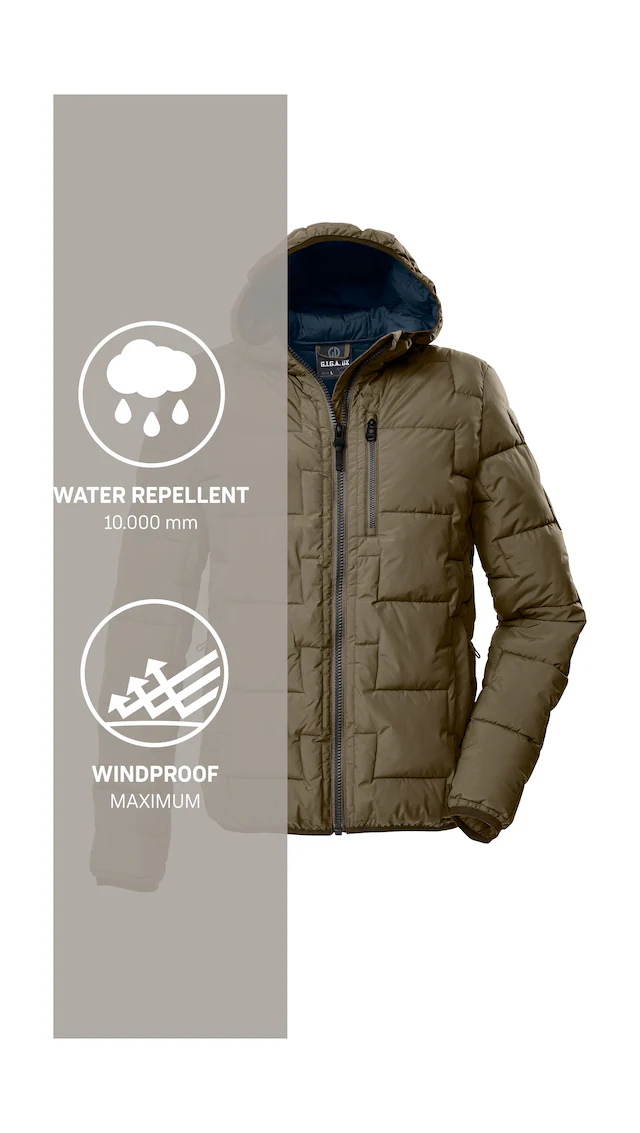 G.I.G.A. DX by killtec Steppjacke »GW 72 MN QLTD JCKT« Wasserabweisende Herren Steppjacke mit 10.000 mm Wassersäule
