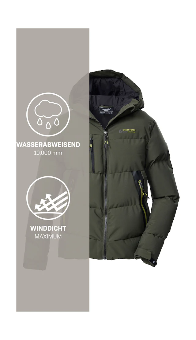 Killtec Steppjacke »KOW 239 BYS QLTD JCKT« Winddichte, wasserabweisende Kinderjacke mit verstellbaren Bündchen