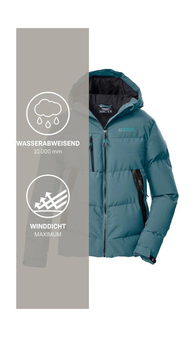 Killtec Steppjacke »KOW 239 BYS QLTD JCKT« Winddichte, wasserabweisende Kinderjacke mit verstellbaren Bündchen