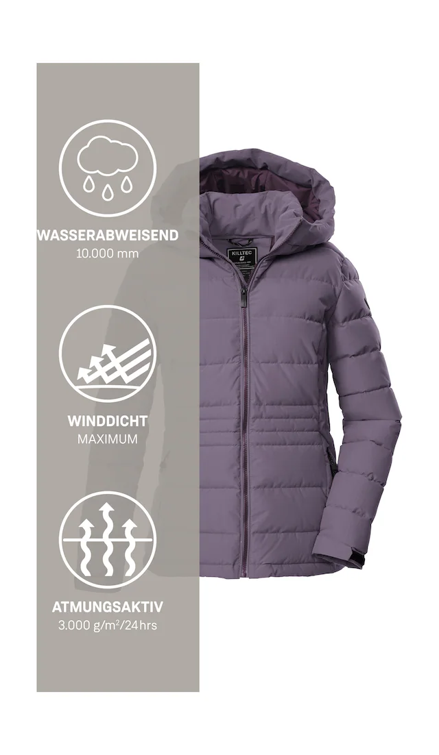 Killtec Steppjacke »KOW 10 WMN QLTD JCKT« Winddichte, wasserabweisende Damen Steppjacke mit verstellbarer Kapuze