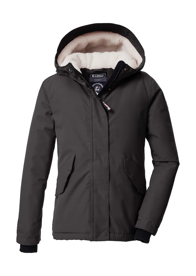Killtec Funktionsjacke »KOW 235 GRLS JCKT« Wind- und wasserdichte Kids-Jacke mit Teddyfell und Teflon EcoElite™