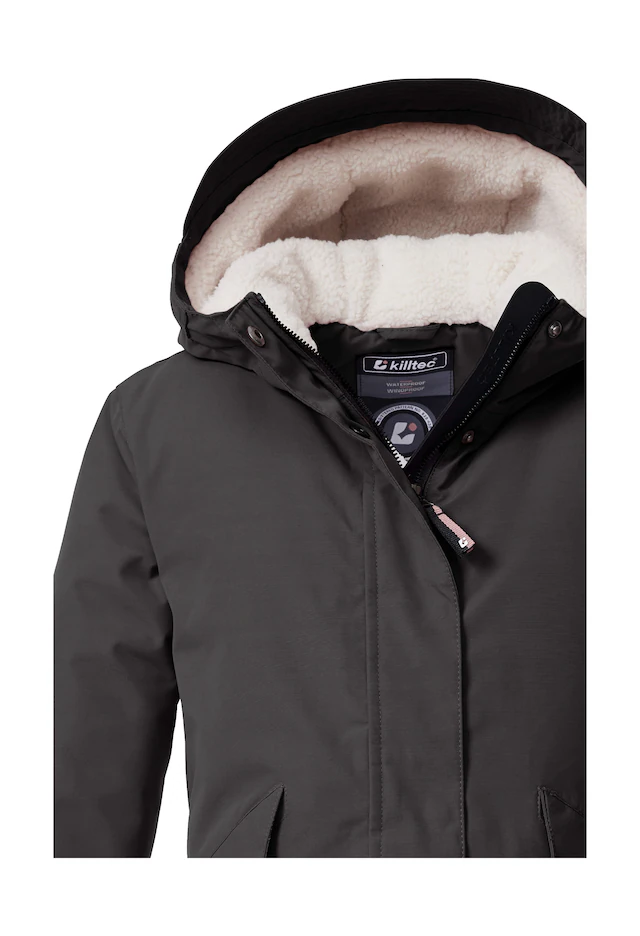Killtec Funktionsjacke »KOW 235 GRLS JCKT« Wind- und wasserdichte Kids-Jacke mit Teddyfell und Teflon EcoElite™