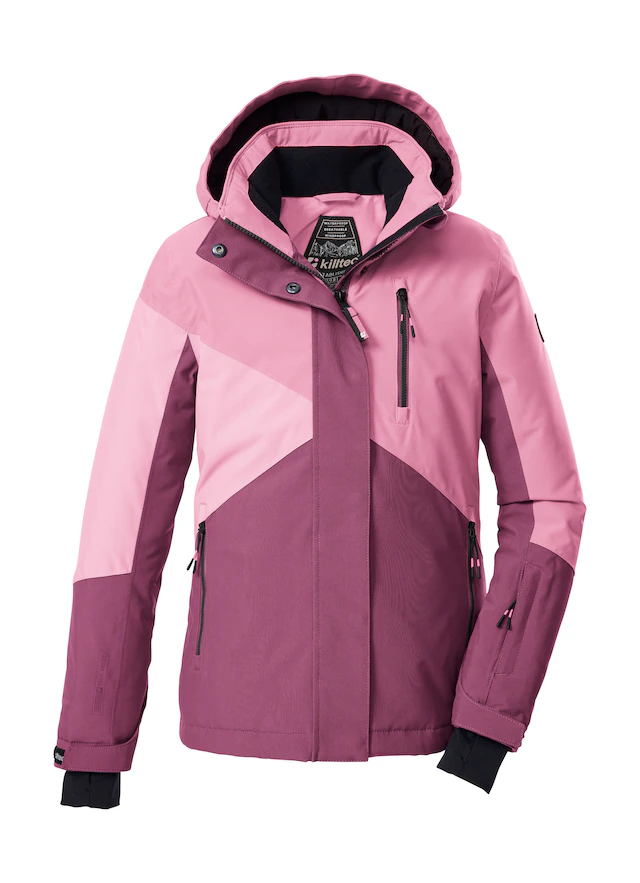 Killtec Skijacke »KSW 209 GRLS SKI JCKT« Mädchen-Skijacke: wasserdicht, atmungsaktiv, Colourblock-Design