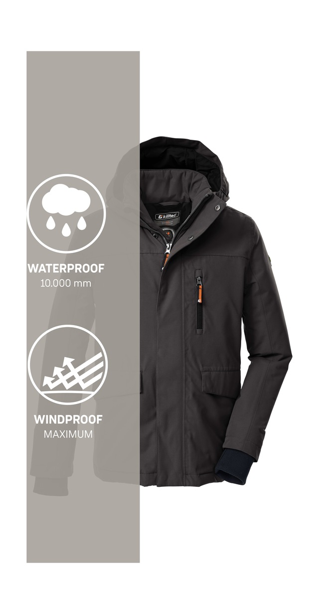 Killtec Funktionsjacke »KOW 233 BYS JCKT« Wind- und wasserdichte Kinderjacke mit Teflon EcoElite™ Imprägnierung