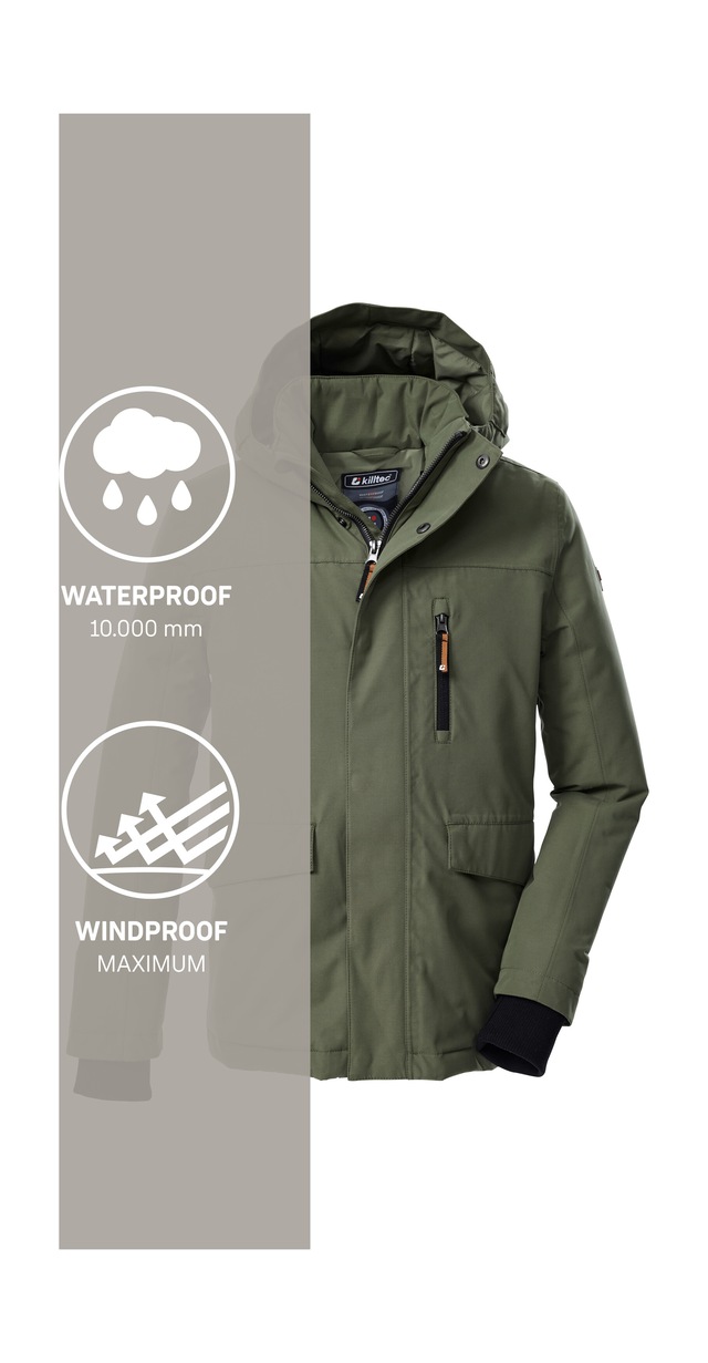 Killtec Funktionsjacke »KOW 233 BYS JCKT« Wind- und wasserdichte Kinderjacke mit Teflon EcoElite™ Imprägnierung