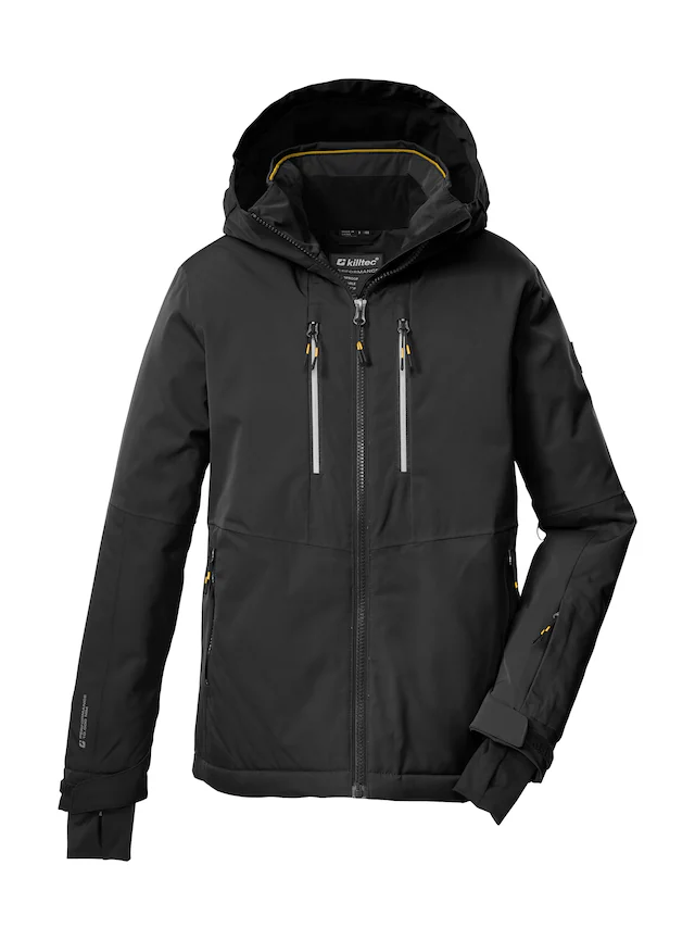 Killtec Skijacke »KSW 191 BYS SKI JCKT« Wasserdichte Kinderjacke mit Kapuze, Schneefang und Reflektoren