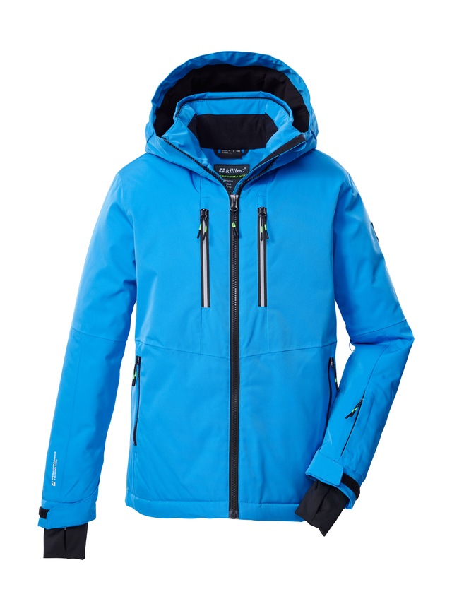 Killtec Skijacke »KSW 191 BYS SKI JCKT« Wasserdichte Kinderjacke mit Kapuze, Schneefang und Reflektoren