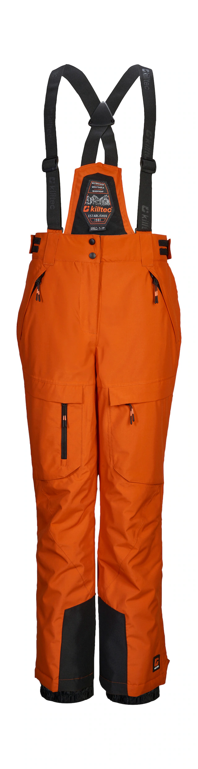 Killtec Skihose »KSW 204 BYS SKI PNTS« Wasserdichte, atmungsaktive Skihose mit verstellbarem Latz und Trägern