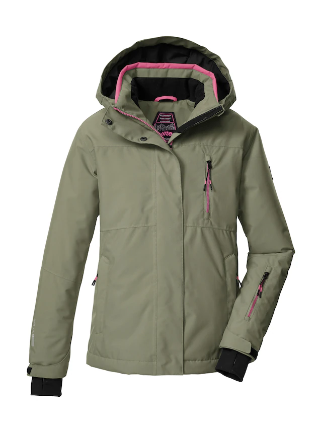 Killtec Skijacke »KSW 205 GRLS SKI JCKT« Wasserdichte, atmungsaktive Ski-Jacke mit verstellbarer Kapuze