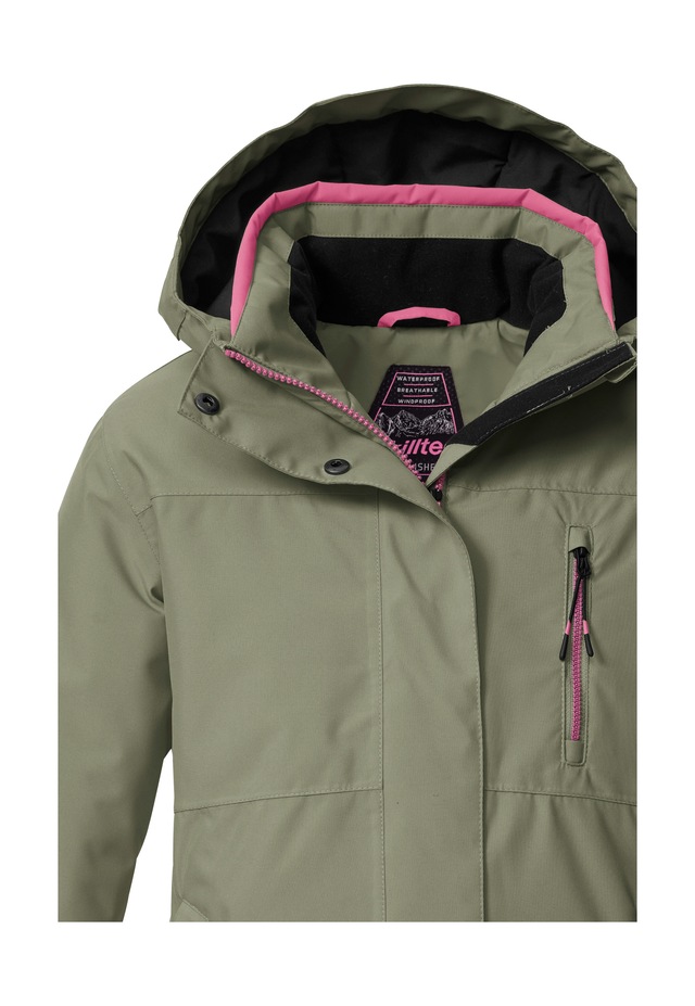 Killtec Skijacke »KSW 205 GRLS SKI JCKT« Wasserdichte, atmungsaktive Ski-Jacke mit verstellbarer Kapuze