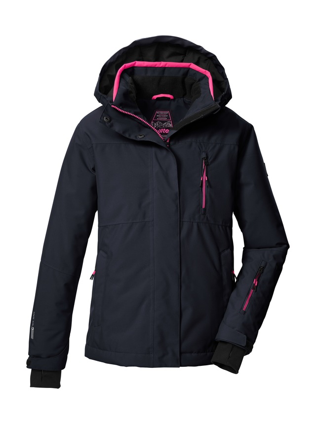 Killtec Skijacke »KSW 205 GRLS SKI JCKT« Wasserdichte, atmungsaktive Ski-Jacke mit verstellbarer Kapuze