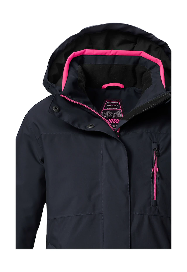Killtec Skijacke »KSW 205 GRLS SKI JCKT« Wasserdichte, atmungsaktive Ski-Jacke mit verstellbarer Kapuze