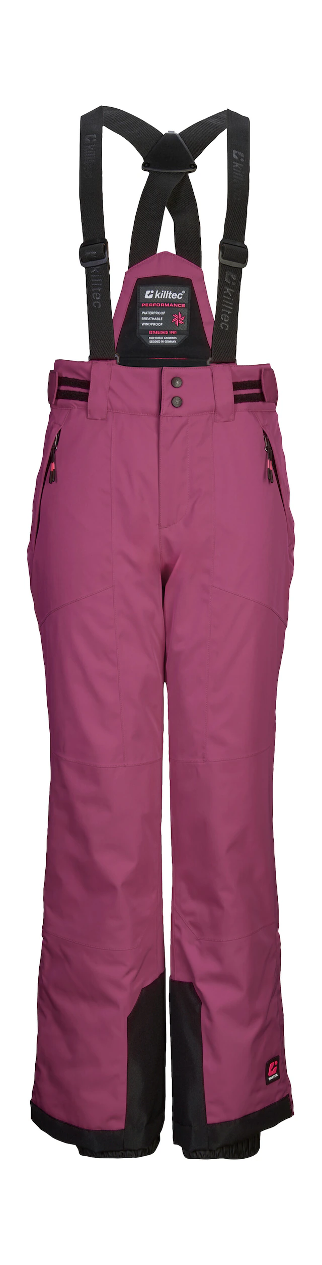 Killtec Skihose »KSW 198 GRLS SKI PNTS« Wasserdichte Skihose mit abnehmbaren Trägern und verstellbarer Taille