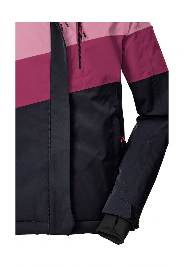 Killtec Skijacke »KSW 197 GRLS SKI JCKT« Wasserdicht, atmungsaktiv, verstellbare Kapuze, viele Taschen