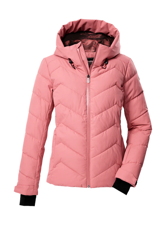 Killtec Skijacke »KSW 31 WMN SKI QLTD JCKT« Winddichte, wasserabweisende Skijacke mit Daunenoptik und Schneefang