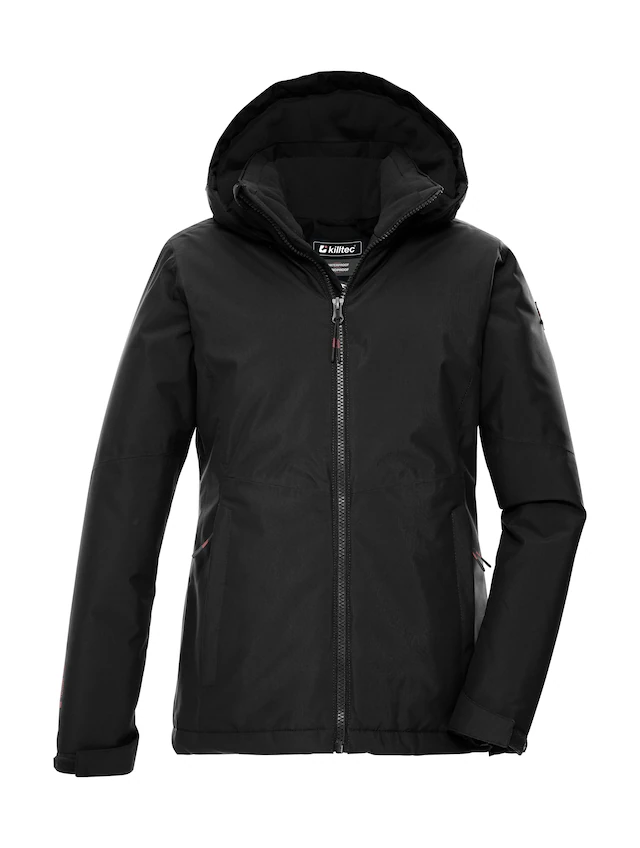 Killtec Funktionsjacke »KOW 217 GRLS JCKT« Wind- und wasserdichte Kinderjacke mit Fleece und verstellbarer Kapuze