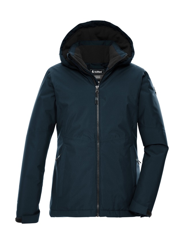 Killtec Funktionsjacke »KOW 217 GRLS JCKT« Wind- und wasserdichte Kinderjacke mit Fleece und verstellbarer Kapuze