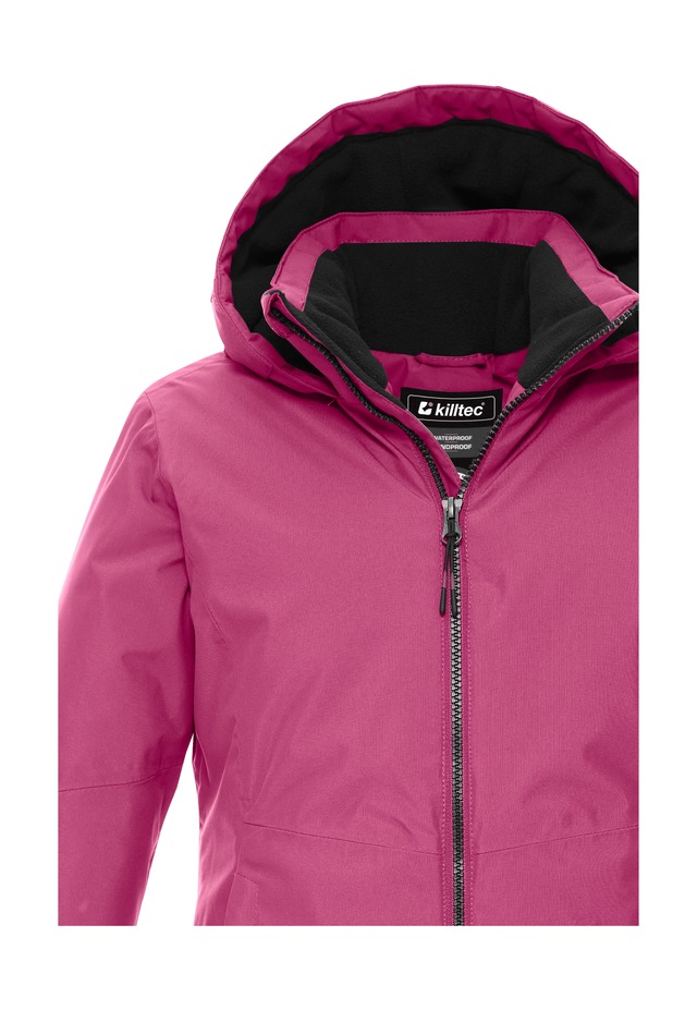Killtec Funktionsjacke »KOW 217 GRLS JCKT« Wind- und wasserdichte Kinderjacke mit Fleece und verstellbarer Kapuze