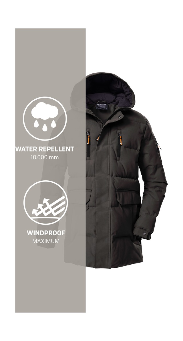 Killtec Steppmantel »KOW 238 BYS QLTD PRK« Winddichter, wasserabweisender Kinderparka mit verstellbaren Ärmeln