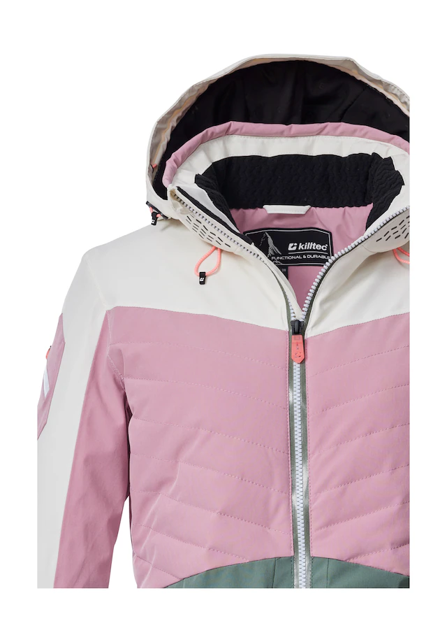 Killtec Skijacke »KSW 30 WMN SKI JCKT« Damen Skijacke: wasserdicht, atmungsaktiv, Colourblock-Design