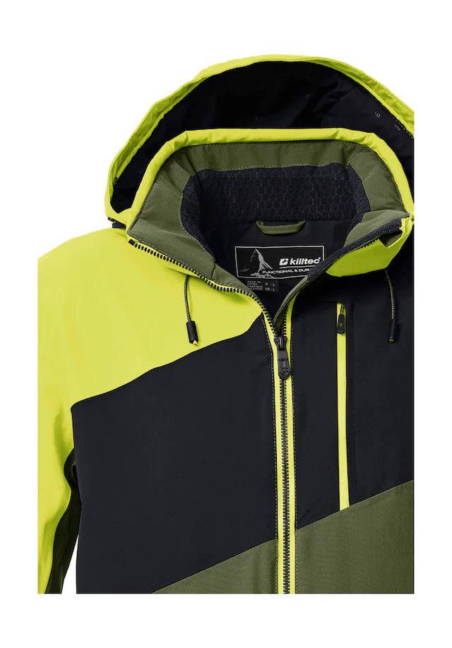 Killtec Skijacke »KSW 32 MN SKI JCKT« Wasserdichte, atmungsaktive Skijacke mit abnehmbarer Kapuze