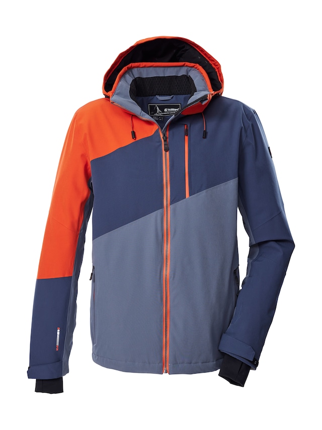 Killtec Skijacke »KSW 32 MN SKI JCKT« Wasserdichte, atmungsaktive Skijacke mit abnehmbarer Kapuze
