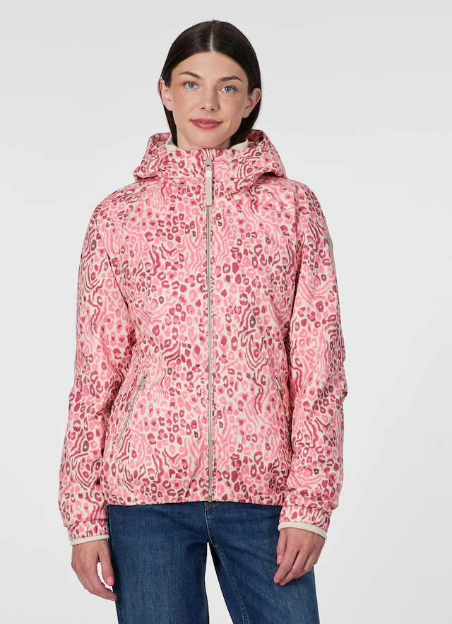 Ragwear Outdoorjacke »DIZZIE PRINT« mit Kapuze mit hochschließendem Kragen, normale Passform, pflegeleicht