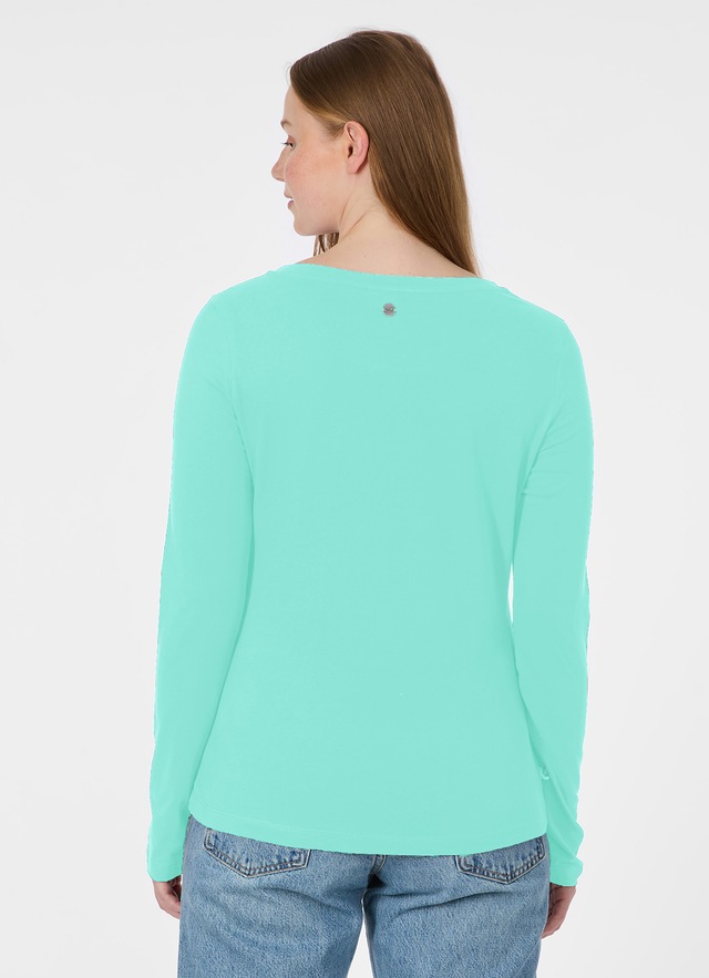 Ragwear Langarmshirt »FLLORAH LONG GOTS« Bestseller aus Single Jersey mit softem Finish und Knöpfen