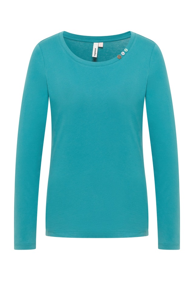 Ragwear Langarmshirt »FLLORAH LONG GOTS« Bestseller aus Single Jersey mit softem Finish und Knöpfen