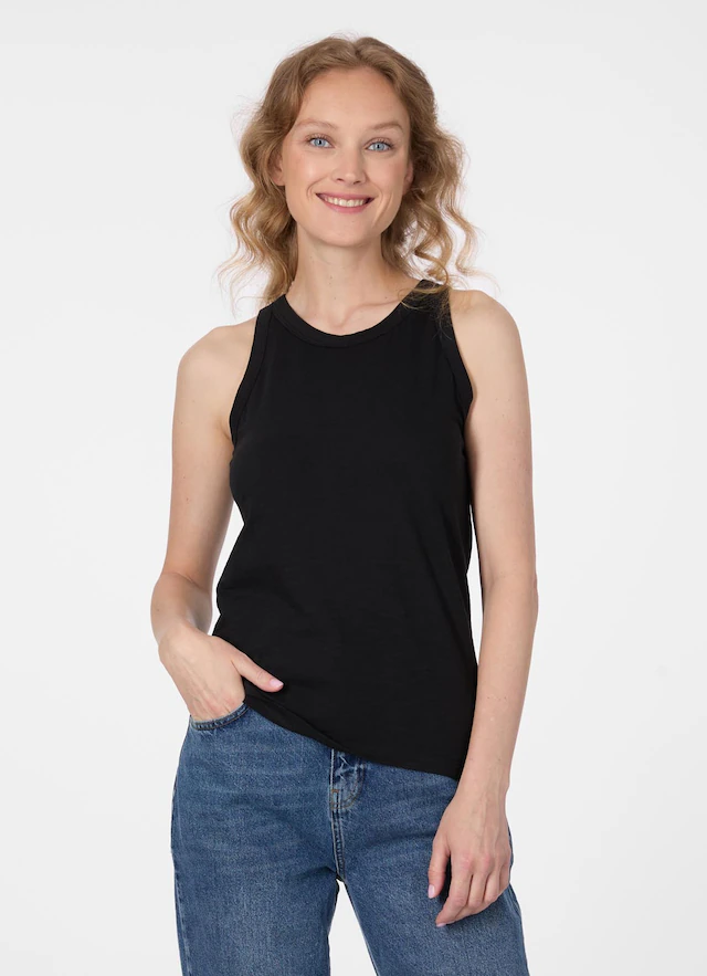 Ragwear Tanktop »JULYANA SLUB« Baumwolle in wolkiger Optik mit Logodetail hinten
