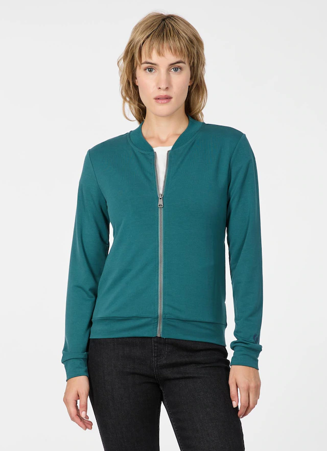 Ragwear Sweatjacke »KENIANE« Unbrushed mit Viskoseanteil für sportives Finish