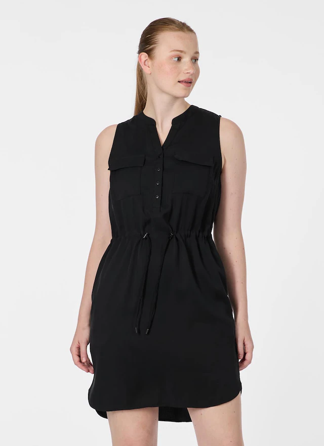 Ragwear Sommerkleid »ROISSIN« Brusttaschen Viskosemischung mit Brusttaschen, Taillenband und Anti-Knitter-Finish