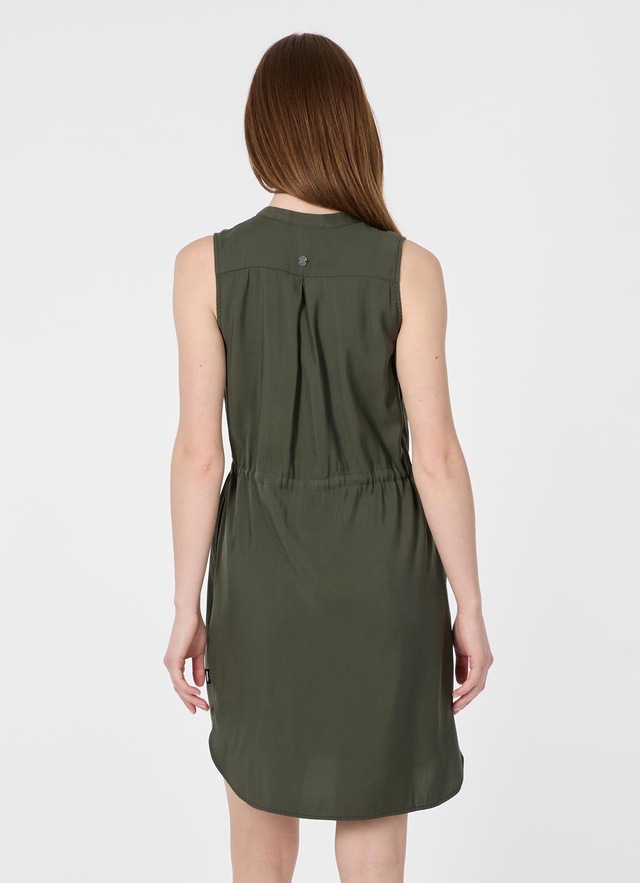 Ragwear Sommerkleid »ROISSIN« Brusttaschen Viskosemischung mit Brusttaschen, Taillenband und Anti-Knitter-Finish