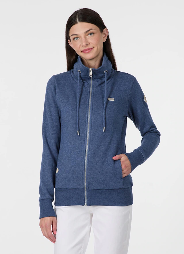 Ragwear Sweatjacke »RONETTE A« Baumwollmischung mit Marken-Stickerei