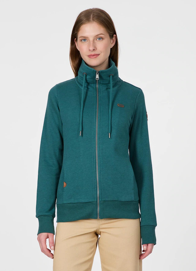 Ragwear Sweatjacke »RONETTE A« Baumwollmischung mit Marken-Stickerei