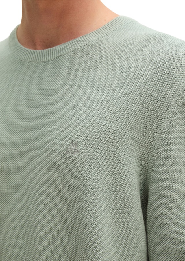 Marc O'Polo Rundhalspullover »aus Bio-Baumwoll-Piqué«