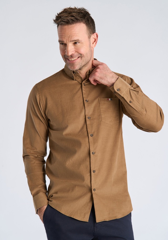 BISON Businesshemd »Business-Casual-Hemd (Langarm) Regular Fit«