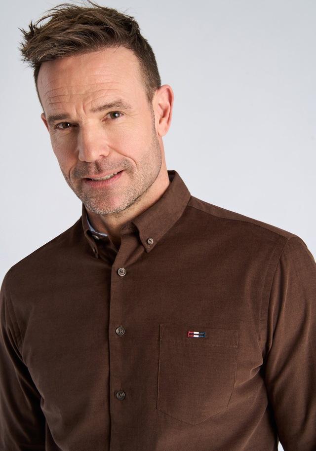 BISON Businesshemd »Business-Casual-Hemd (Langarm) Regular Fit«