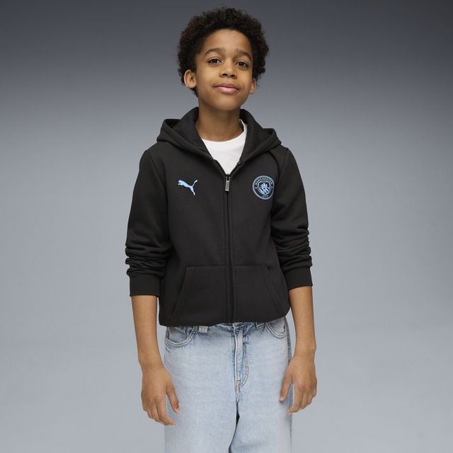 PUMA Sweatjacke »Manchester City FtblEssentials Kapuzenjacke Jugendliche«