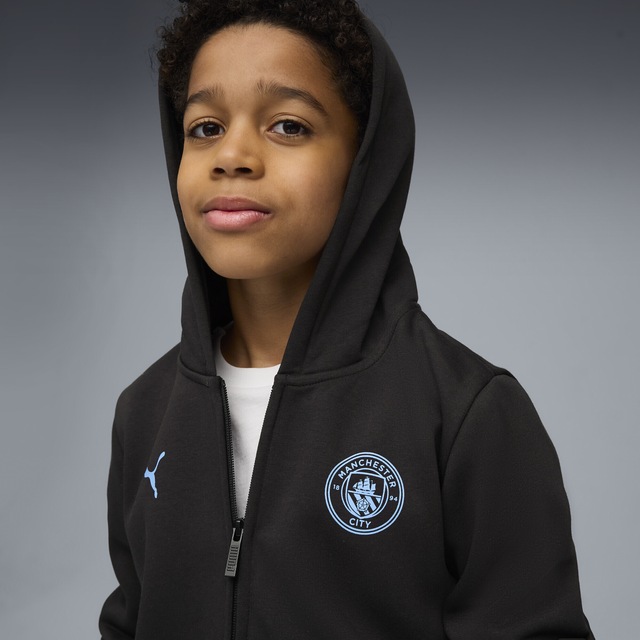 PUMA Sweatjacke »Manchester City FtblEssentials Kapuzenjacke Jugendliche«