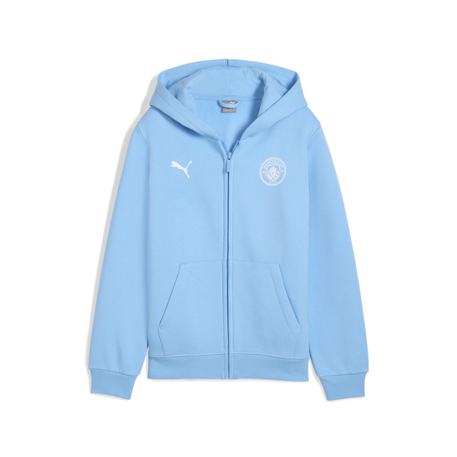 PUMA Sweatjacke »Manchester City FtblEssentials Kapuzenjacke Jugendliche«