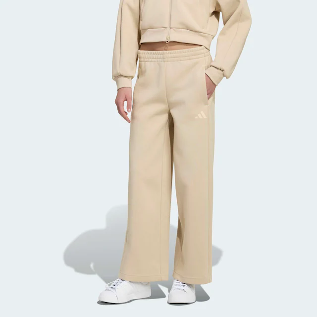 adidas Sportswear Sporthose »FUTURE ICONS 3-STREIFEN MIT WEITEM BEIN« für Kinder, aus Polyester und Baumwolle