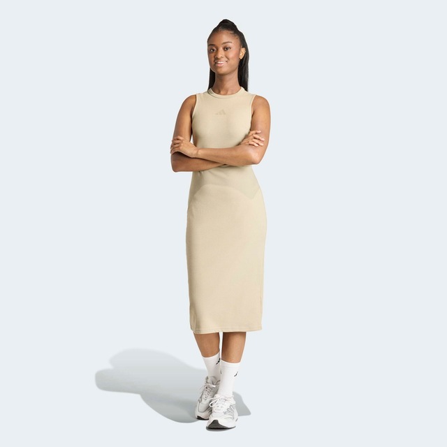 adidas Sportswear Shirtkleid »ALL SZN RIB« für Erwachsene geeignet, ohne Verschluss, aus Baumwolle