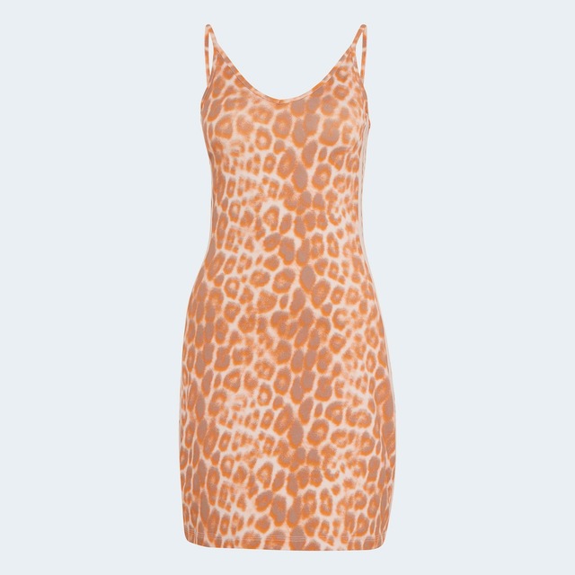 adidas Sportswear Shirtkleid »SEASONAL ESSENTIALS MIT LEOPARDENPRINT UND 3-STREIFEN«