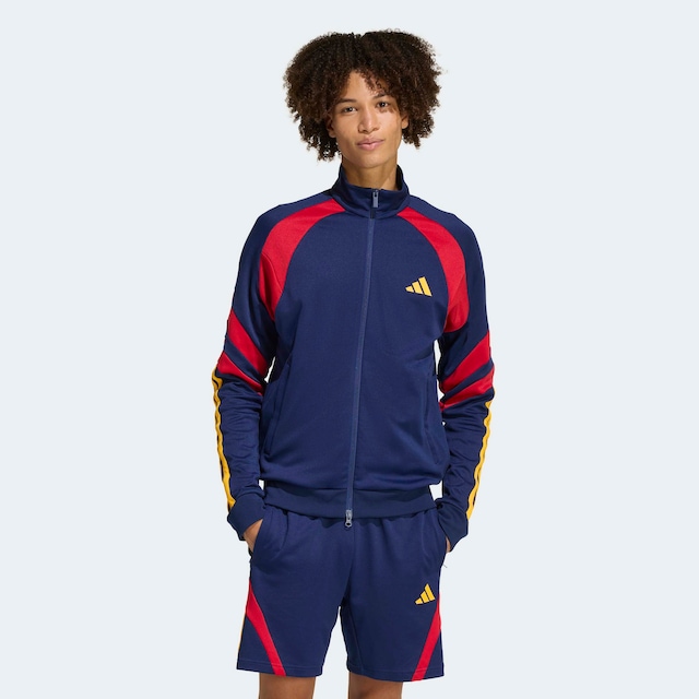 adidas Sportswear Trainingsjacke »HOUSE OF TIRO NATIONS PACK TRACK« mit Reißverschluss, aus Baumwolle