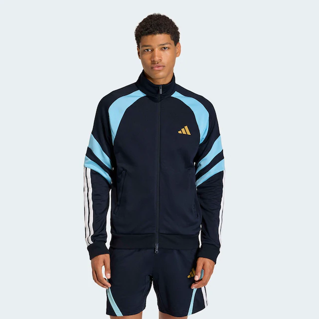 adidas Sportswear Trainingsjacke »HOUSE OF TIRO NATIONS PACK TRACK« mit Reißverschluss, aus Baumwolle