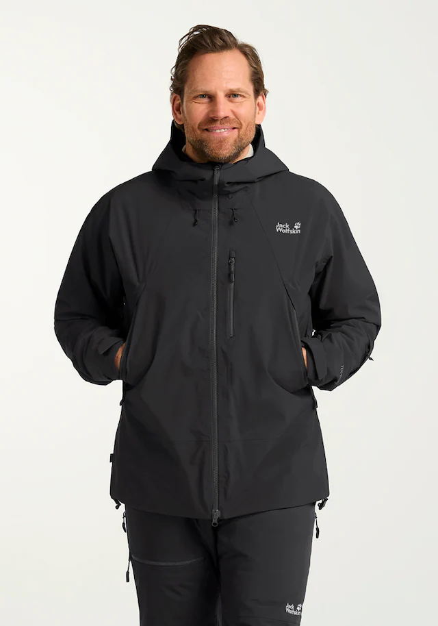 Jack Wolfskin Skijacke »FLOWLINE PRO 2L INS JKT M« mit Kapuze mit längerem Rückensaum, atmungsaktiv, wärmend, wasserdicht, winddicht